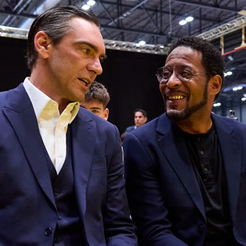 Gilberto Godoy “Giba” y Javier Sotomayor